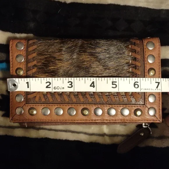 Tony Lama. Cognac Cowhide leather  wallet. Never used. Brand new. No tags. - Picture 13 of 17